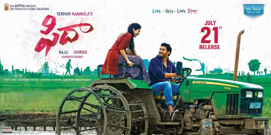 Varun Tej & Sai Pallavi's "Fidaa" Movie Posters. Sai Pallavi,VarunTej,Sai Pallavi and VarunTej,Varun Tej and Sai Pallavi,Sai Pallavi in Fidaa,Fidaa,Fidaa movie stills,Fidaa movie pics