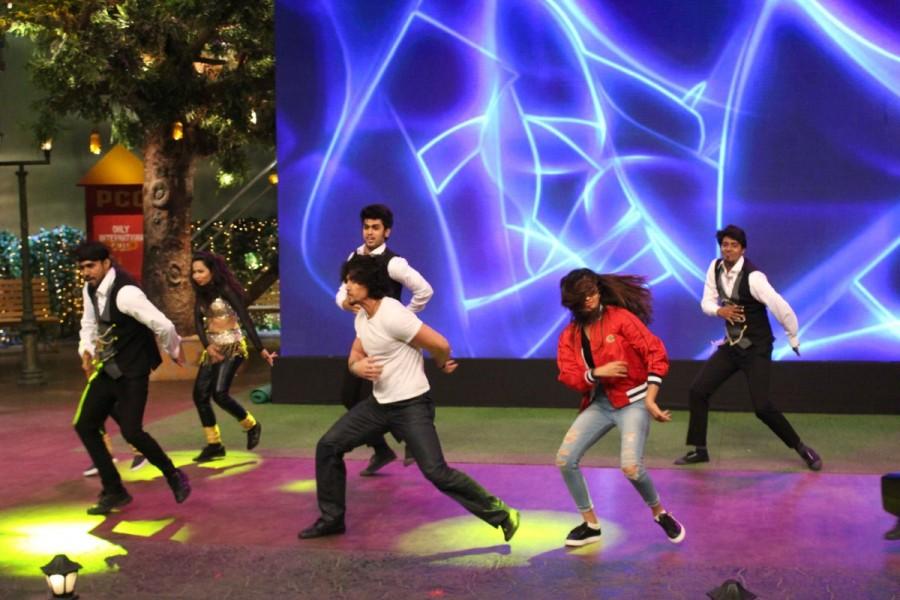 Tiger Shroff and Nidhi Agerwal at The Kapil Sharma Show to promote their upcoming film "Munna Michael" in Mumbai on July 13, 2017. Tiger Shroff and Nidhi Agerwal,Tiger Shroff,Nidhi Agerwal,The Kapil Sharma Show,Munna Michael,Munna Michael promotion,Munna Michael movie promotion,Munna Michael promotion on The Kapil Sharma Show