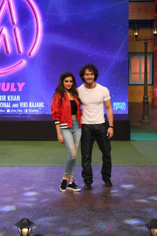 Tiger Shroff and Nidhi Agerwal at The Kapil Sharma Show. Tiger Shroff and Nidhi Agerwal,Tiger Shroff,Nidhi Agerwal,The Kapil Sharma Show,Munna Michael,Munna Michael promotion,Munna Michael movie promotion,Munna Michael promotion on The Kapil Sharma Show