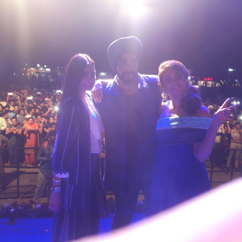 Arjun also invited people from the crowd on stage to dance with him. The trio thanked the city for a warm welcome and they spoke about how much they loved the city while shooting here. Arjun,Ileana,Athiya,Arjun Kapoor,Ileana D'Cruz,Athiya Shetty,Mubarakan,Team Mubarakan