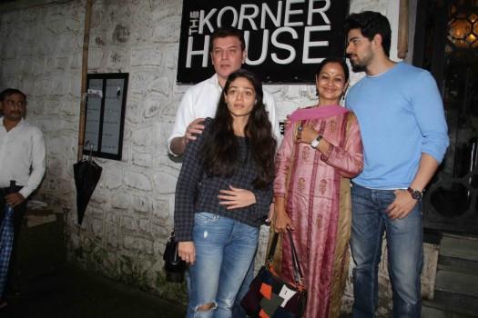 Bollywood actor Sooraj Pancholi with family spotted at Bandra.