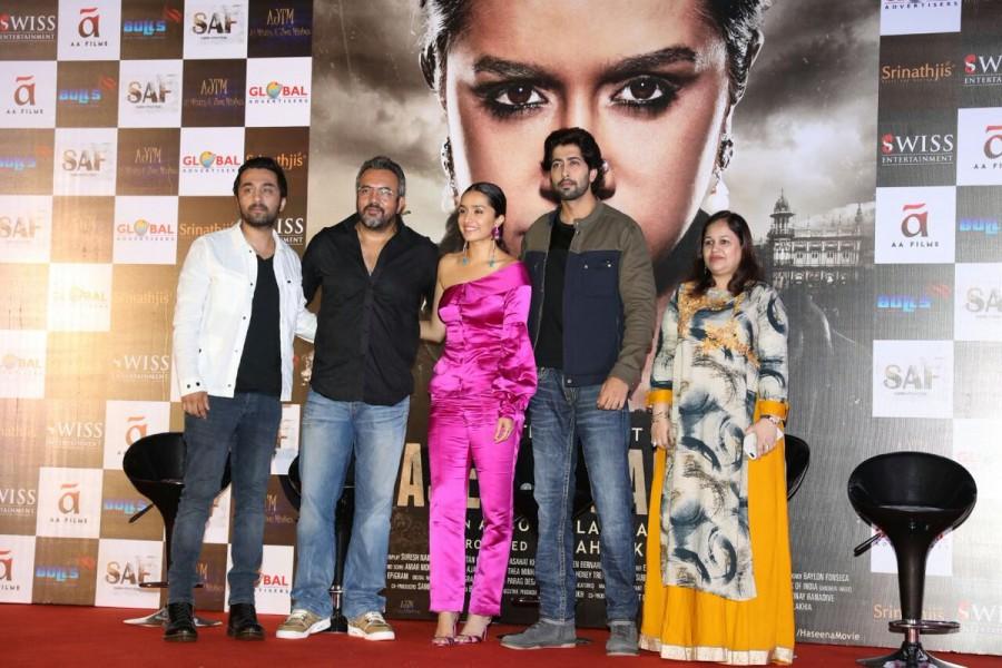 Bollywood movie Haseena Parkar trailer launched today. Celebs like Shraddha Kapoor, Siddhanth Kapoor, Ankur Bhatia and Team Haseena Parkar at the trailer launch. Shraddha Kapoor,Siddhanth Kapoor,Ankur Bhatia,Haseena Parkar,Haseena Parkar trailer launch,Haseena Parkar trailer,Haseena Parkar trailer launch pics,Haseena Parkar trailer launch images,Haseena Parkar trailer launch stills,Haseena Parkar trailer launch pi