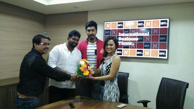 Director Suni, Manish Rishi, Shraddha Srinath promote their upcoming movie Operation Alamelamma in Bangalore.