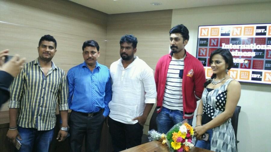 Director Suni, Manish Rishi, Shraddha Srinath promote their upcoming movie Operation Alamelamma in Bangalore on 19th July 2017. Director Suni,Manish Rishi,Shraddha Srinath,Operation Alamelamma,Operation Alamelamma promotion,Operation Alamelamma movie promotion