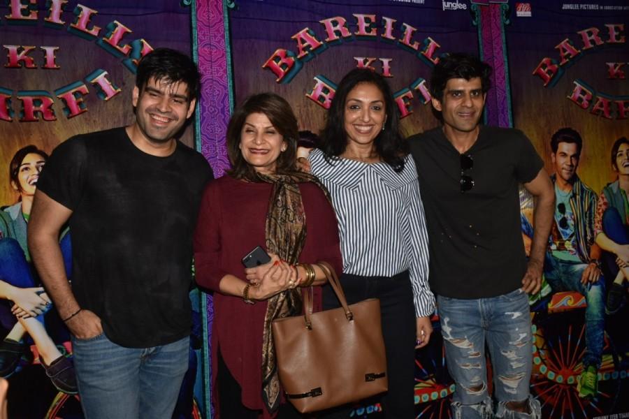 Ayushmann Khurrana, director Ashwiny Iyer Tiwari, Priti Shahani, Juno Chopra along with Nitesh Tiwari were present at the event. Ayushmann Khurrana,Ashwiny Iyer Tiwari,Priti Shahani,Bareilly Ki Barfi trailer,Bareilly Ki Barfi trailer launch,Bareilly Ki Barfi,Bareilly Ki Barfi trailer launch pics,Bareilly Ki Barfi trailer launch images,Bareilly Ki Barfi trailer launch stills,Bareill