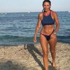 Davina Lucy Pascale McCall flaunts her athletic figure and impressive abs