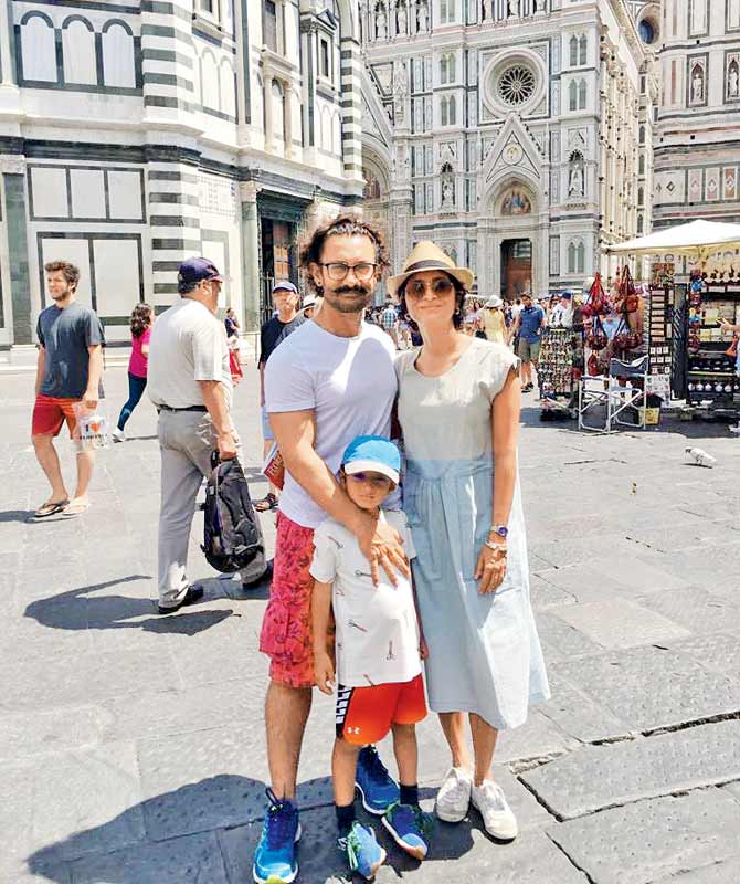 Aamir Khan's son has his summer vacations on so he and his wife have traveled to Italy. The talented actor has already visited the Tenuta Casanova Winery and Sant'Agnese Farm in Chianti, Tuscany. Thugs Of Hindostan,Thugs Of Hindostan actor Aamir Khan,Aamir Khan,Aamir Khan with his family,Aamir Khan on vacation,Aamir Khan at Malta