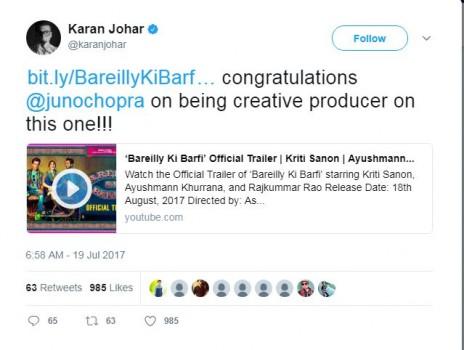 Karan Johar says,