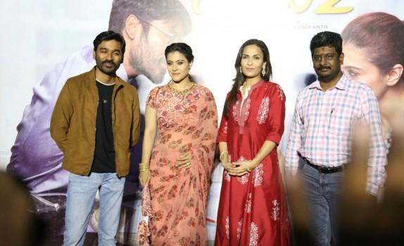 Telugu movie VIP 2 press meet event held in Hyderabad. Celebs like Dhanush, Kajol, Soundarya Rajinikanth and others graced the event.