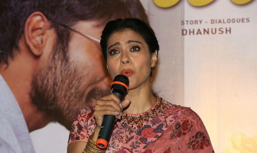 Actress Kajol at VIP 2 press meet. Dhanush,Kajol,Soundarya Rajinikanth,VIP 2 press meet,VIP 2,VIP 2 press meet pics,VIP 2 press meet images,VIP 2 press meet stills,VIP 2 press meet pictures,VIP 2 press meet photos