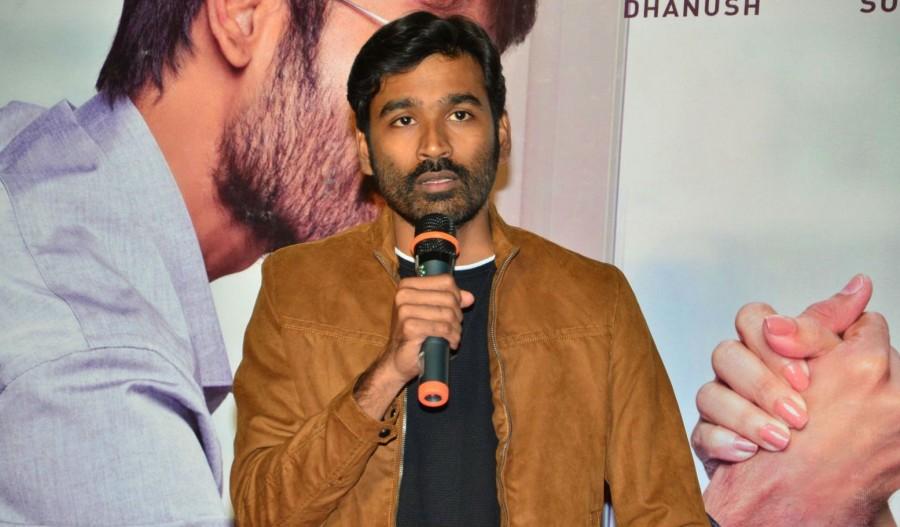 Actor Dhanush at VIP 2 press meet. Dhanush,Kajol,Soundarya Rajinikanth,VIP 2 press meet,VIP 2,VIP 2 press meet pics,VIP 2 press meet images,VIP 2 press meet stills,VIP 2 press meet pictures,VIP 2 press meet photos