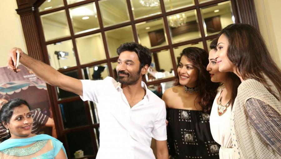 Dhanush, Kajol, Manjusha, Soundarya Rajinikanth at VIP 2 press meet. Dhanush,Kajol,Soundarya Rajinikanth,VIP 2 press meet,VIP 2,VIP 2 press meet pics,VIP 2 press meet images,VIP 2 press meet stills,VIP 2 press meet pictures,VIP 2 press meet photos