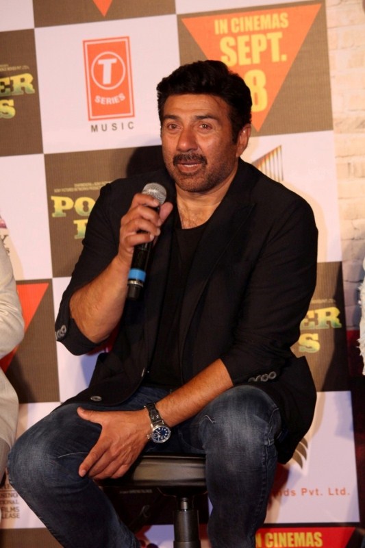 Actor Sunny Deol during the trailer launch of his upcoming film 'Poster Boys' in Mumbai, on July 24, 2017. Sunny Deol,Dharmendra,Shreyas Talpade,Bobby Deol,Poster Boys,Poster Boys trailer launch,Poster Boys trailer launch pics,Poster Boys trailer launch images,Poster Boys trailer launch stills,Poster Boys trailer launch pictures,Poster Boys trailer launch phot