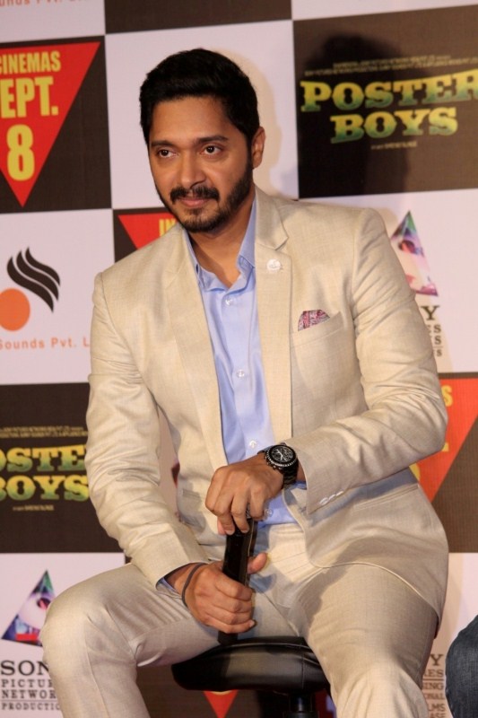 Actor Shreyas Talpade during the trailer launch of his upcoming film 'Poster Boys' in Mumbai, on July 24, 2017. Sunny Deol,Dharmendra,Shreyas Talpade,Bobby Deol,Poster Boys,Poster Boys trailer launch,Poster Boys trailer launch pics,Poster Boys trailer launch images,Poster Boys trailer launch stills,Poster Boys trailer launch pictures,Poster Boys trailer launch phot