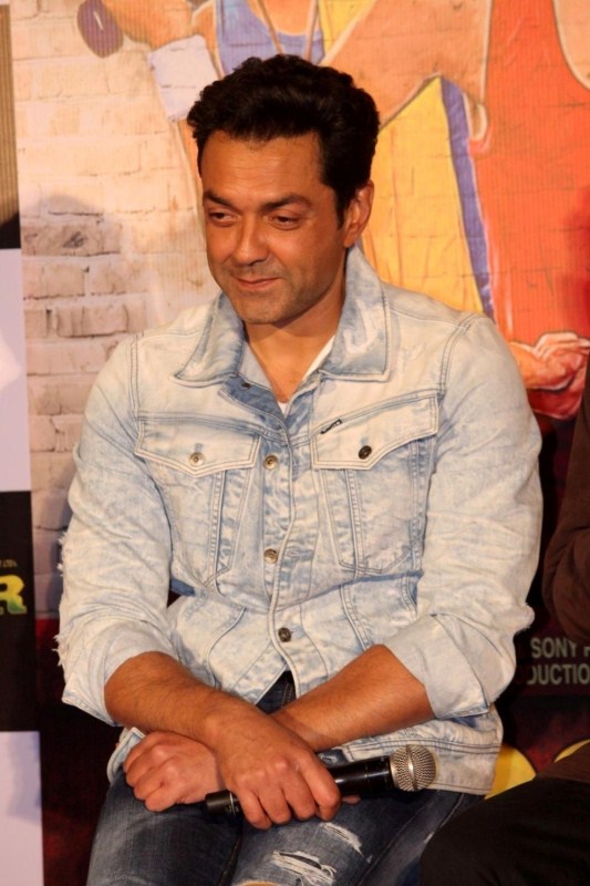 Actor Bobby Deol during the trailer launch of his upcoming film 'Poster Boys' in Mumbai, on July 24, 2017. Sunny Deol,Dharmendra,Shreyas Talpade,Bobby Deol,Poster Boys,Poster Boys trailer launch,Poster Boys trailer launch pics,Poster Boys trailer launch images,Poster Boys trailer launch stills,Poster Boys trailer launch pictures,Poster Boys trailer launch phot