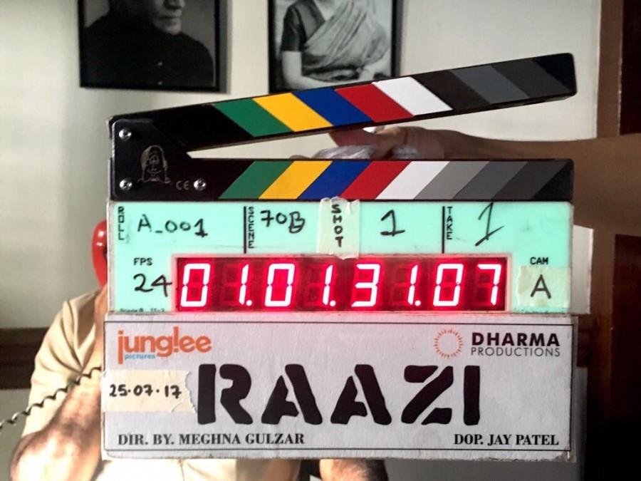 "The journey of 'Raazi' begins today! All the best to all of us! Meghna Gulzar, Dharma Movies, Junglee Pictures, Alia Bhatt and Vicky Kaushal," Karan captioned the image. Meghna, who has earlier made films like "Filhaal..." and "Talvar", is the daughter of celebrated writer Gulzar and veteran actress Raakhee. For "Raazi", which narrates the story of a Kashmiri girl marred to a Pakistani Army officer, she has cast actors Alia Bhatt and Vicky Kaushal. The espionage thriller is based on Harinder Sikka's novel "Calling Sehmat", and will be shot in Punjab, Kashmir and Mumbai. Raazi,Raazi movie,Raazi movie begins,Meghna Gulzar,meghna gulzar movie,Karan Johar