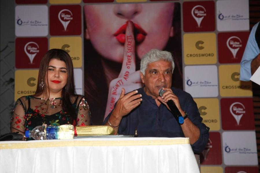 Javed Akhtar at Coffee Days book launch. Javed Akhtar,poet Javed Akhtar,Indian poet Javed Akhtar,Javed Akhtar at book launch