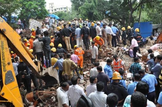The overnight death toll in the building crash here shot up to 17 even as rescue operations continued on Wednesday morning, an official said. Five more bodies were recovered from the debris of the Sai Darshan building at Damodar Park area in Ghatkopar which collapsed like a pack of cards on Tuesday morning.