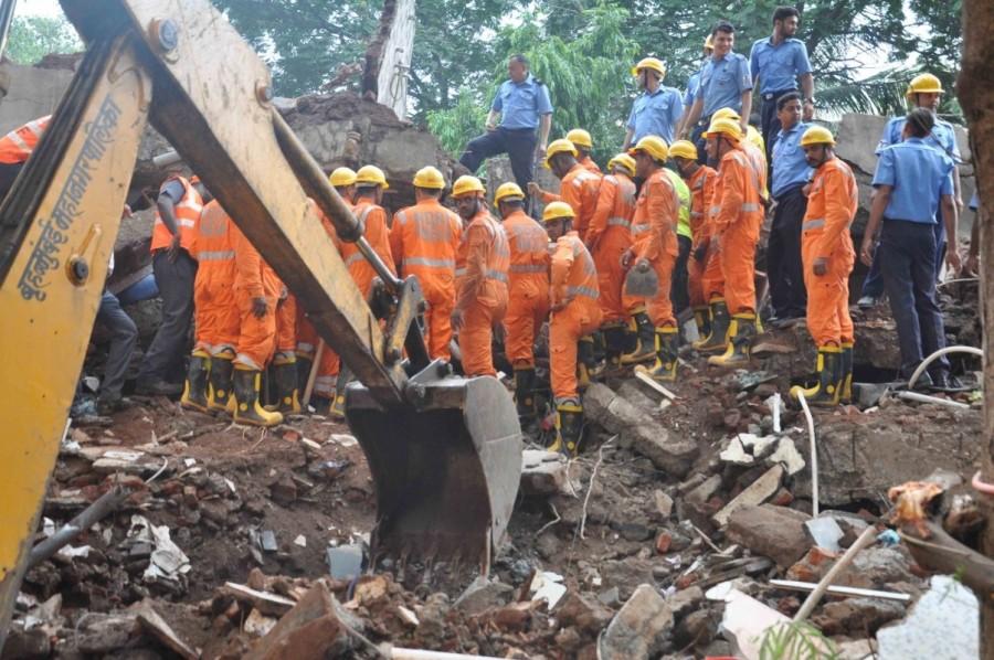 Teams of BrihanMumbai Municipal Corporation, Mumbai Fire Brigade and the National Disaster Response Force (NDRF) were continuing with the search operation. Mumbai building collapse,Mumbai building,building collapse,building crash