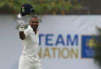 Shikhar Dhawan missed out on a maiden double century as India took the upper hand, piling on 282/2 at tea on the opening day of the first Test against Sri Lanka here on Wednesday. Dhawan smashed the rather ordinary Lankan bowling all around the Galle International Stadium, racing to 190 runs off 168 deliveries with 31 boundaries studding his hurricane innings.