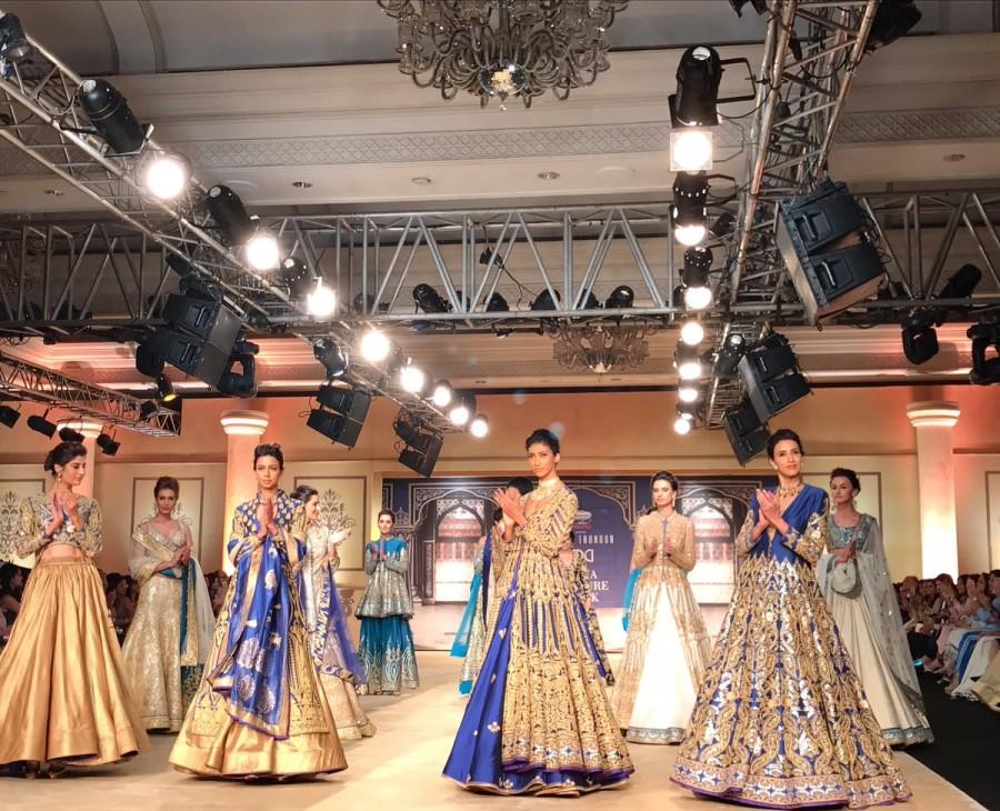 "I felt so comfortable walking in this outfit and I can wear this at any point of my life," she told reporters. Reynu Taandon,Bhumi Pednekar,India Couture Week,India Couture Week 2017,designer Reynu Taandon,Reynu Taandon collection