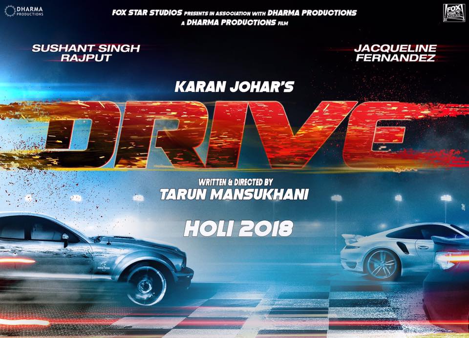 In an interview to IANS, Sushant had said about the film: "That's a heist film. When you are going to watch the film, you would not know what is going to happen next." The film is directed by Tarun Mansukhani, who made his directorial debut in 2008 with the film "Dostana", starring Abhishek Bachchan, John Abraham and Priyanka Chopra. Sushant Singh Rajput,Jacqueline Fernandez,Sushant Singh Rajput and Jacqueline Fernandez,Drive first look,Drive,Drive first look poster,Drive poster