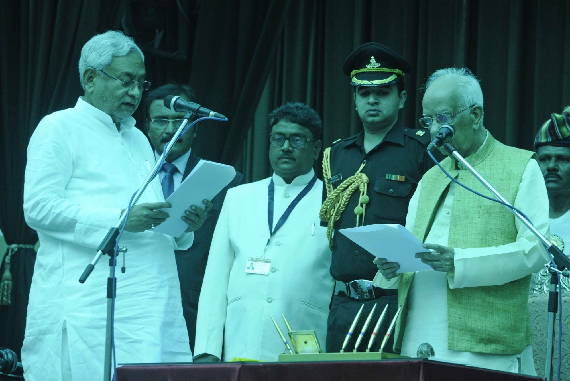 Nitish Kumar Takes Oath As Bihar CM Again - Photos,Images,Gallery - 71008