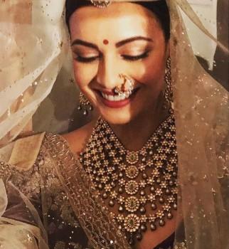 Dia closed designer Anju Modi's India Couture Week show on Thursday by sashaying down the 