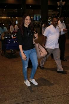 South Indian actress Tamannaah Bhatia spotted at airport.
