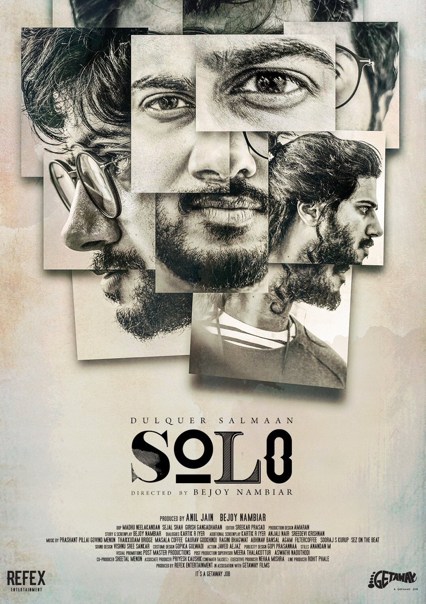 Music composed by Govind Menon and Siddharth Menon. Dulquer Salmaan,actor Dulquer Salmaan,SOLO first look poster,SOLO,SOLO first look,SOLO poster,SOLO movie poster