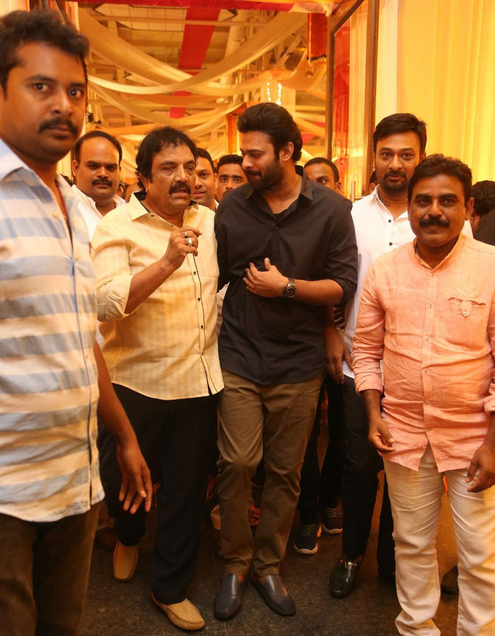 Prabhas at Shyam Prasad Reddy daughter Maithri wedding. Prabhas and Anushka Shetty,Prabhas,Anushka Shetty,Shyam Prasad Reddy daughter Maithri wedding,Shyam Prasad Reddy,love birds Prabhas and Anushka Shetty