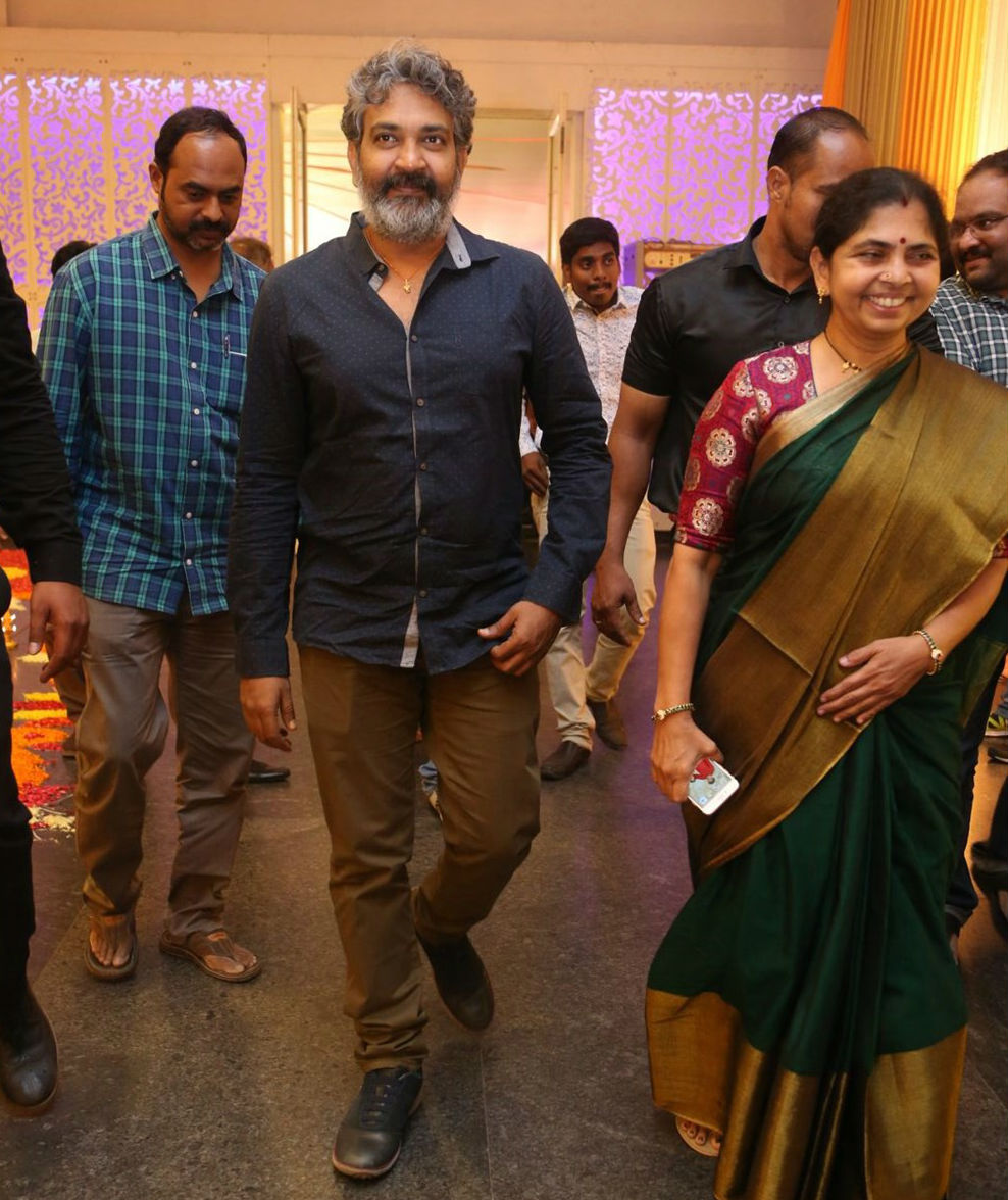 Director SS Rajamouli snapped at Shyam Prasad Reddy daughter Maithri wedding. SS Rajamouli,director SS Rajamouli,SS Rajamouli spotted at Shyam Prasad Reddy daughter Maithri wedding,Shyam Prasad Reddy daughter Maithri wedding