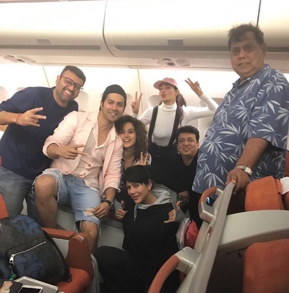 Through the course of the shoot which began in London in April 2017, we are extremely excited to catch the movie in September for several reason. Two of the most iconic numbers from the first part of the movie have been retained and recreated for the sequel. Even Salman Khan, who essayed the Judwaa roles in the 90s superhit film will be seen in a special cameo in the film's. When asked Taapsee about this whole experience she said, "Working on Judwaa has been an amazingly fun experience! Every member of the cast and crew was such great fun to be around. I'm glad I got to work with David sir again. Now I'm eagerly waiting for the audiences to see the movie in the theatres soon!" Judwaa 2,Judwaa 2 team,Judwaa 2 wraps up,Taapsee,Taapsee pannu,Judwaa 2 movie