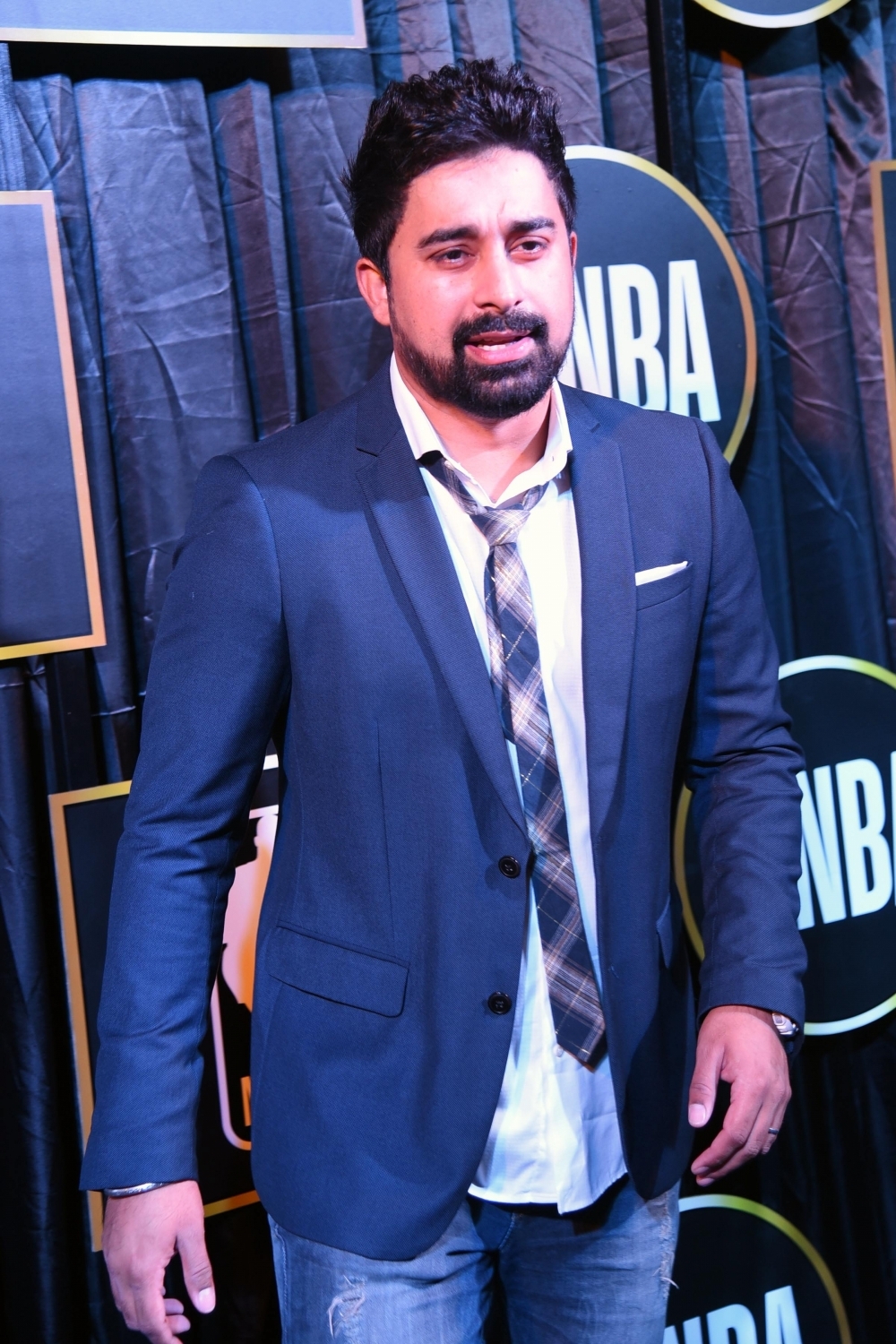 Bollywood actor & VJ Rannvijay Singha at the reception of NBA Most Valuable Player Kevin Durant in New Delhi on July 27,2017. NBA player Kevin Durant,Kevin Durant,Abhishek Bachchan,Vijay Amritraj,Rannvijay Singha