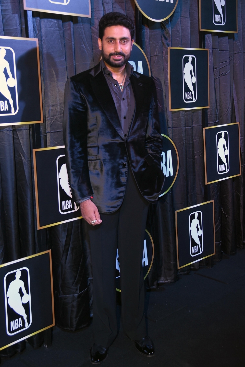 Bollywood actor Abhishek Bachchan at the reception of NBA Most Valuable Player Kevin Durant in New Delhi on July 27,2017. NBA player Kevin Durant,Kevin Durant,Abhishek Bachchan,Vijay Amritraj,Rannvijay Singha