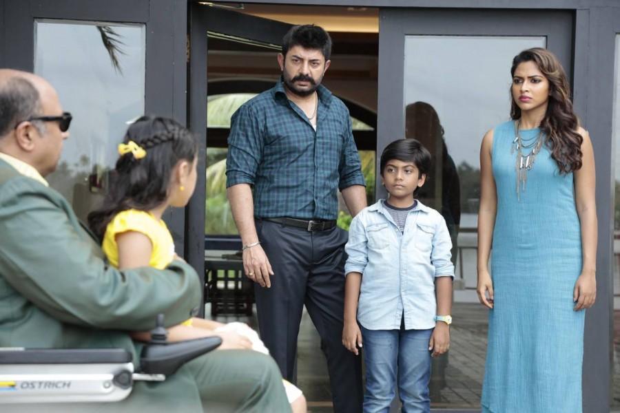 Bhaskar Oru Rascal is an official remake of Malayalam movie Bhaskar the Rascal. Arvind Swamy,Amala Paul,Arvind Swamy and Amala Paul,Bhaskar Oru Rascal,Bhaskar Oru Rascal stills,Bhaskar Oru Rascal pics,Bhaskar Oru Rascal images,Bhaskar Oru Rascal pictures