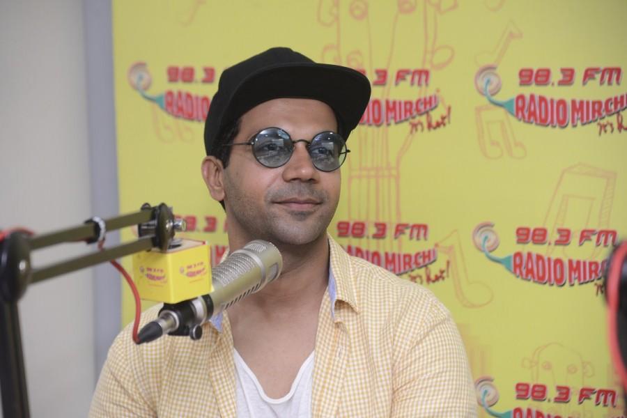 Rajkumar Rao promotes Bareilly Ki Barfi at Radio Mirchi Studio. Kriti Sanon,Ayushmann Khurranna,Rajkumar Rao,Bareilly Ki Barfi,Bareilly Ki Barfi promotion,Bareilly Ki Barfi movie promotion