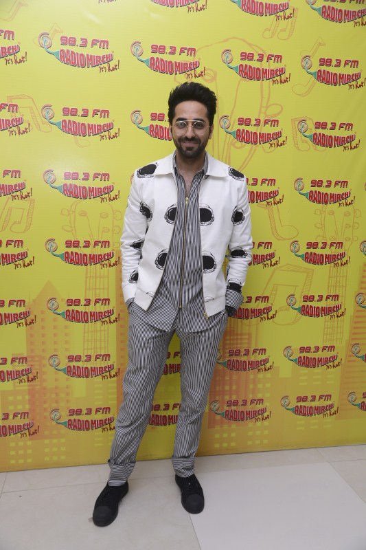 Ayushmann Khurranna promotes Bareilly Ki Barfi at Radio Mirchi Studio. Kriti Sanon,Ayushmann Khurranna,Rajkumar Rao,Bareilly Ki Barfi,Bareilly Ki Barfi promotion,Bareilly Ki Barfi movie promotion