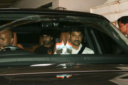 Bollywood actor Ranbir Kapoor catches special screening of Jab Harry Met Sejal.