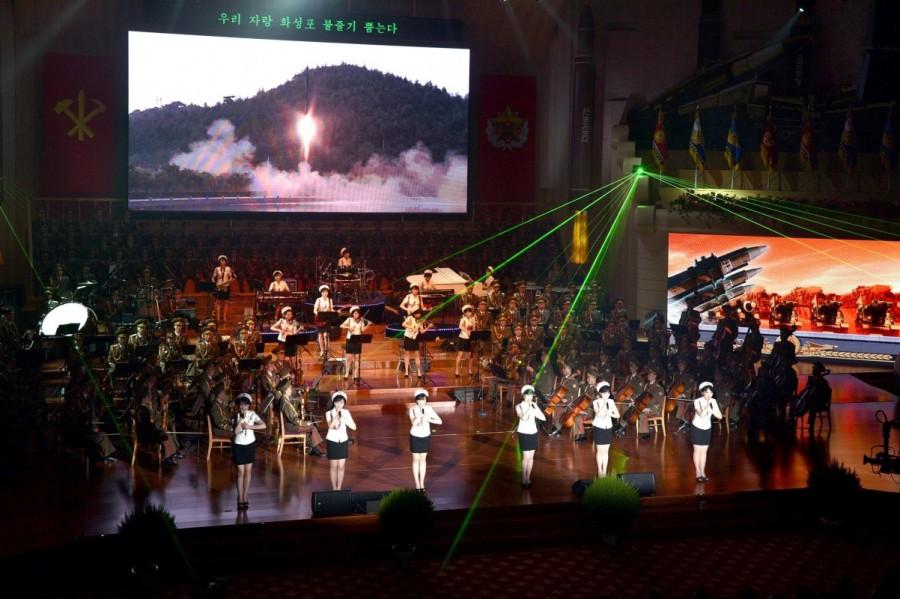 The Central Committee and the Central Military Commission of the Workers' Party of Korea hold a banquet at the Mokran House in celebration of the second successful test-fire of intercontinental ballistic missiles (ICBM) Hwasong-14. North Korea,North Korea missile program,evolution of North Korea missile program