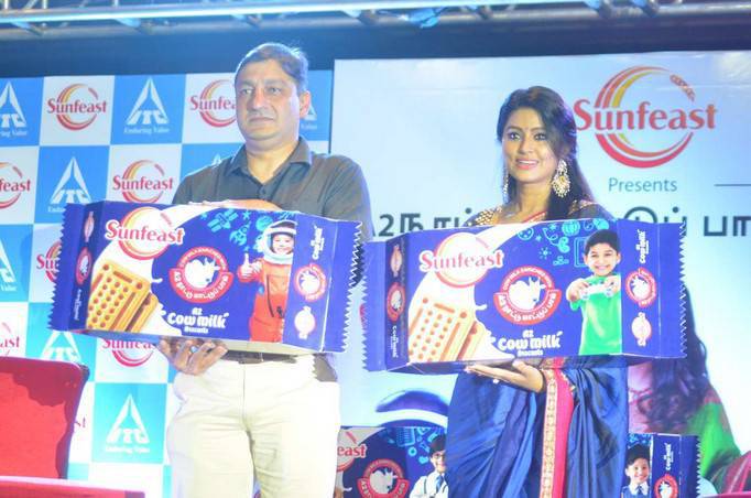 Actress Sneha launches Sunfeast A2 Cow Milk Biscuits. Sneha Prasanna,Sneha,actress Sneha Prasanna,actress Sneha,Sneha at Sunfeast Biscuits launch,Sunfeast Biscuits launch