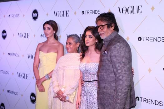 Shweta Nanda spotted at Vogue Beauty Awards 2017.
