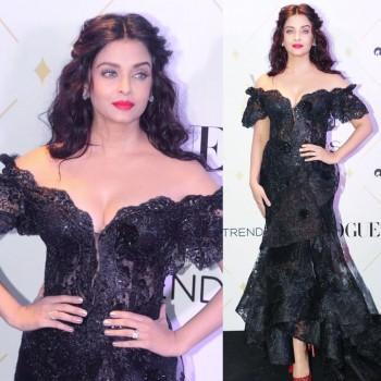 Actress Aishwarya Rai Bachchan at Vogue Beauty Awards 2017.
