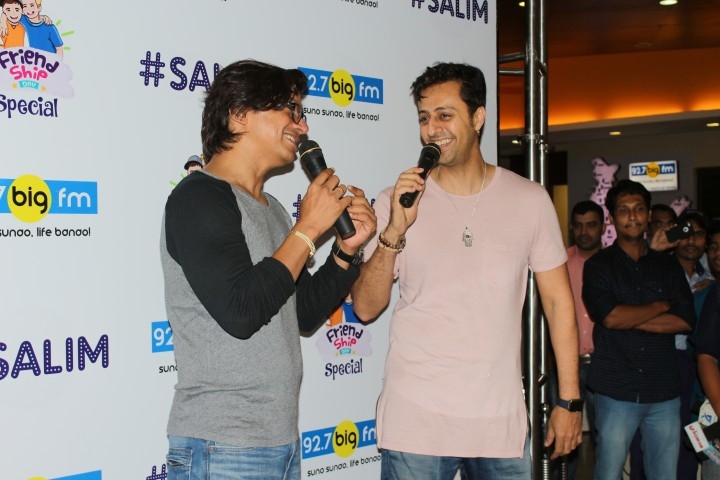 Singers Shaan and Salim Merchant celebration Friendship Day at the 92.7 Big FM. Shaan,Salim,Singer Shaan,Singer Salim,Shaan,Salim celebrates Friendship,Friendship day,Friendship day celebration