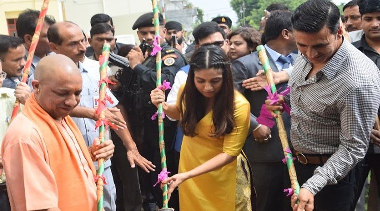 "Toilet: Ek Prem Katha", directed by Shree Narayan Singh, deals with the need of sanitisation in India and is based on Prime Minister Narendra Modi's Swachh Bharat campaign. It features Bhumi Pednekar with Akshay and is slated for a release on August 11. Akshay Kumar,actor Akshay Kumar,Toilet anthem,Toilet Ka Jugaad,Swachh Bharat campaign,Narendra Modi,PM Narendra Modi