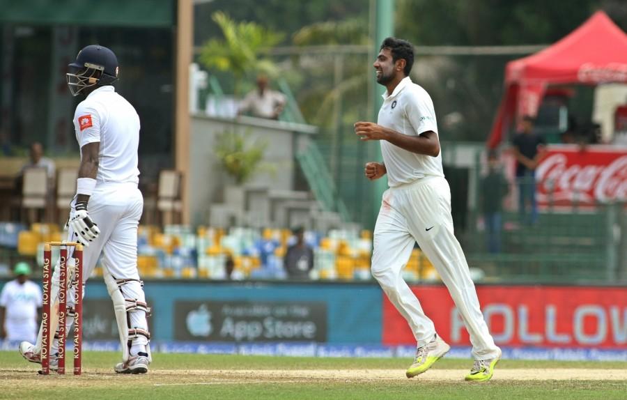 This is the 26th five-wicket haul for Ashwin in Test cricket, achieving the feat in his 51st appearance in the longest format of the game. He is placed second in the all-time list among Indian bowlers. Former leg-spinner Anil Kumble is at the top spot with 35 hauls from 132 Test matches. Harbhajan Singh is third with 25 hauls from 103 Tests, the legendary Kapil Dev is placed fourth with 23 from 131 while B.S. Chandrashekhar has 16 from 58. This is also the third highest first innings lead for India. The highest is 492 against Bangladesh in Dhakain 2007 while the lead of 478 runs against West Indies in the Kolkata Test of 2011 is second on the list. Ravichandran Ashwin,Ashwin,India vs Sri Lanka,India vs Sri Lanka 2017