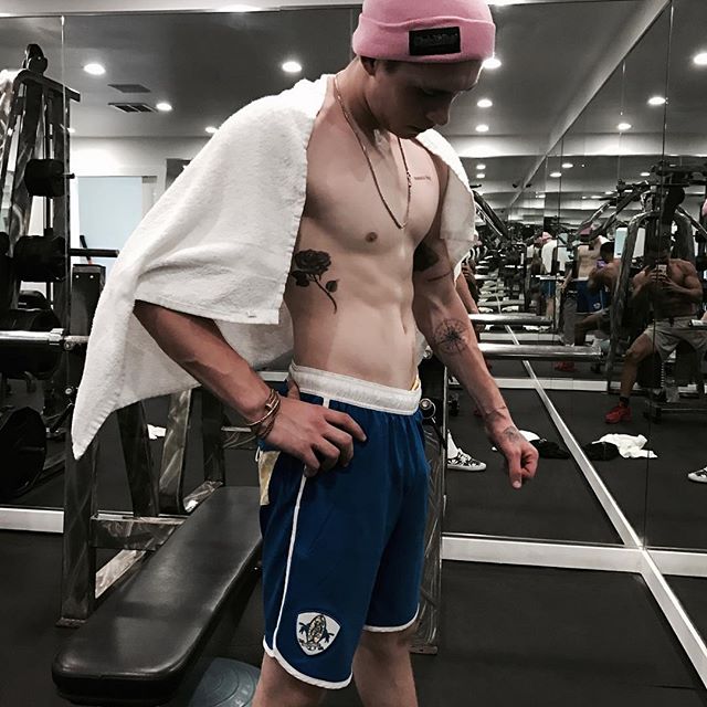His new tattoo was positioned on the left side of his chest. He showed off his tattoo when he lifted his T-shirt up over his head to cool down. Victoria Beckham,Victoria Beckham son,Brooklyn Beckham,Brooklyn Beckham tattoo,Brooklyn Beckham tattoo pics,Brooklyn Beckham tattoo images,Brooklyn Beckham tattoo stills,Brooklyn Beckham tattoo pictures,Brooklyn Beckham tattoo phoots