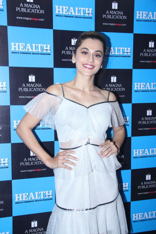Bollywood actress Taapsee Pannu unveils the Health and Nutrition magazine. Taapsee Pannu,actress Taapsee Pannu,Health and Nutrition Magazine launch,Health and Nutrition Magazine,taapsee