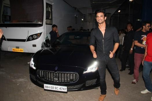 Sushant Singh Rajput spotted at Mehboob studio in Mumbai.