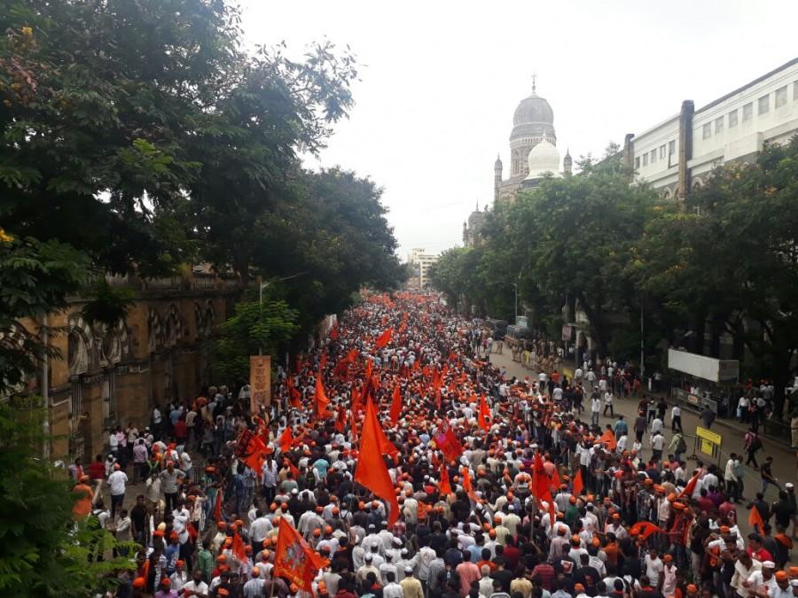 He had headed a special committee appointed by the previous Congress-Nationalist Congress Party regime to study the socio-economic conditions of the Maratha community. Wednesday's procession has bagged the support of all the political parties with even the NDA constituents Shiv Sena and Republican Party of India(A) announcing their backing late on Tuesday. Meanwhile, the Maratha brigade which trooped into Mumbai from the five entry points, besides the railways, resulted in huge traffic jams in Mumbai and adjacent districts of Thane, Raigad and Palghar. Mammoth Maratha,Mammoth Maratha in Mumbai,mook morcha,mook morcha in Mumbai,silent procession